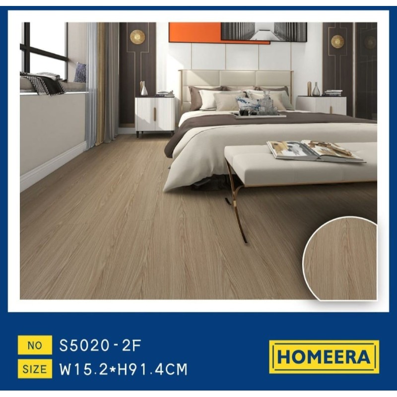 Suelo laminado de alta calidad con diseño de madera clara