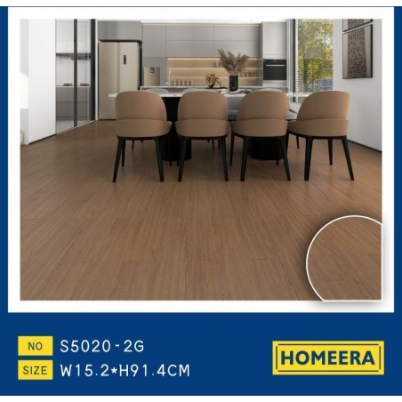 Suelo laminado de alta calidad con diseño de madera clara