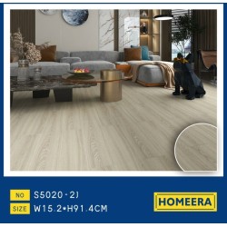 Suelo laminado de alta calidad con diseño de madera clara